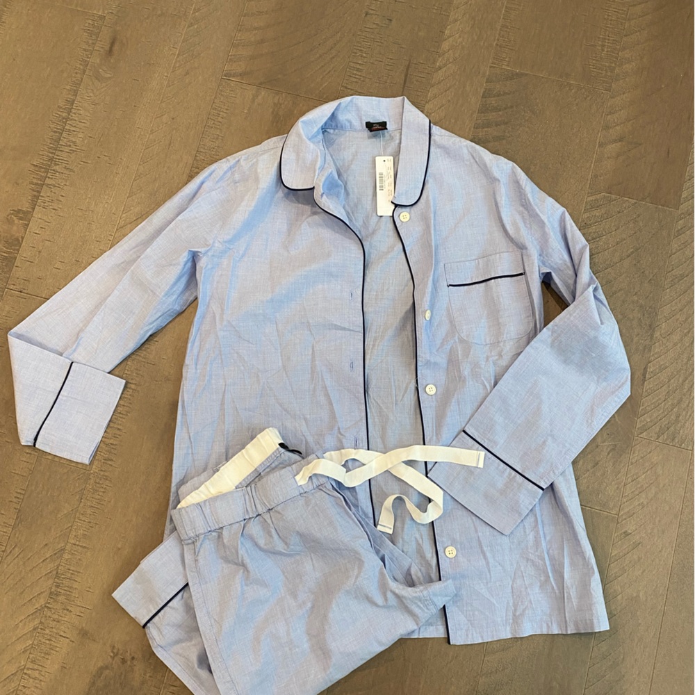 JCrew blue pajama set